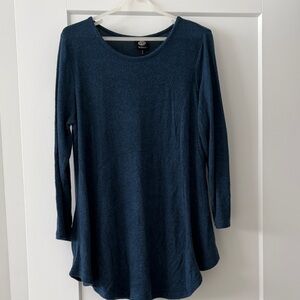 Bobeau Navy Long Sleeve Tee